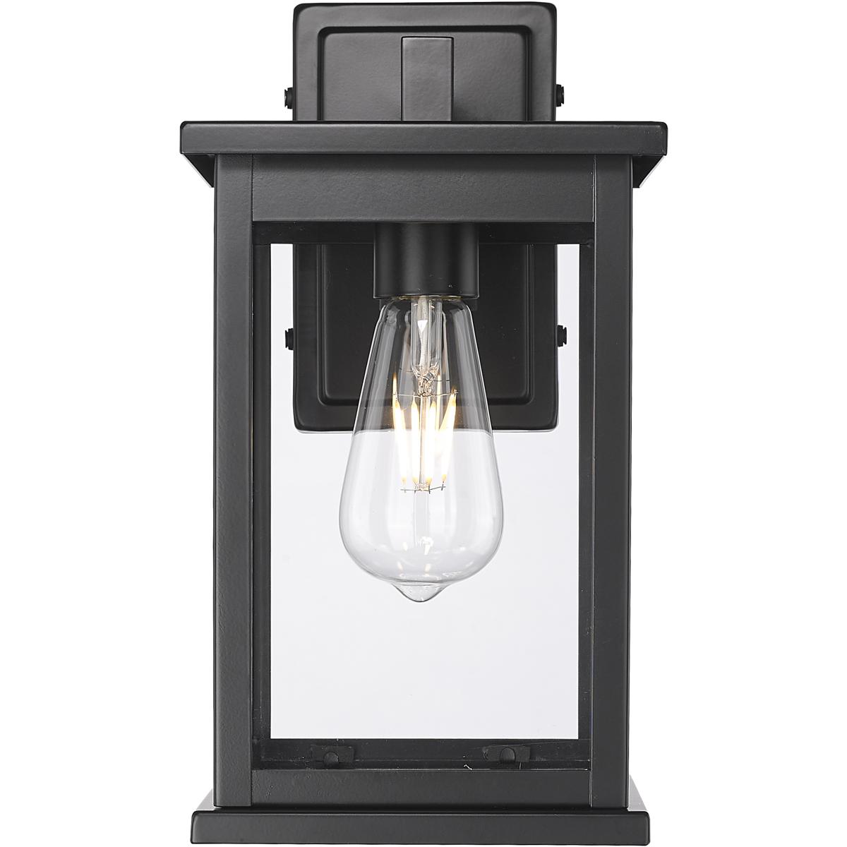 Millennium Lighting 4102-PBK Bowton II 1 Light 12 inch Powder Coated Black Outdoor Wall Sconce